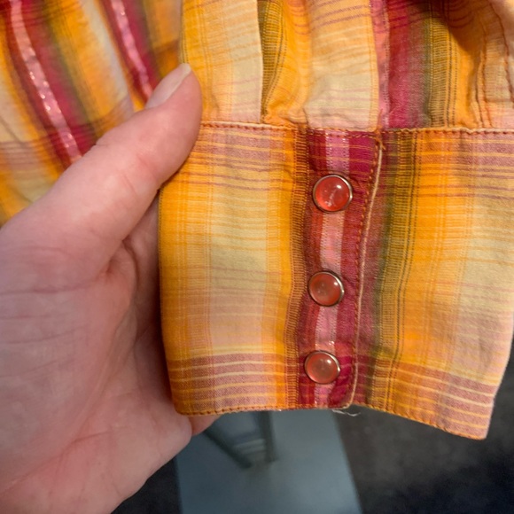 Panhandle Slim Ladies Western Snap Shirt Medium - Picture 7 of 7